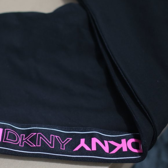 NWT DKNY High-Waist Logo Striped Leggings. - Picture 8 of 10